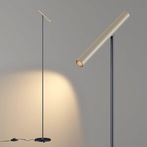 Floor Lamps for Living Room, 66" Modern Floor Lamp LED Standing lamp with Foot Switch 6W Warm Light Tall Lamp for Bedroom, Office, Study Room, Home, Lamp Head Adjustable