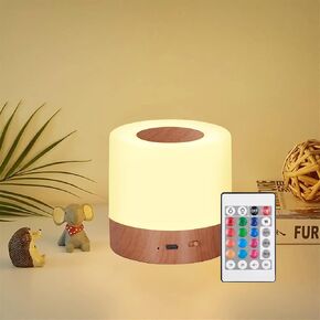 2-Pack LED Bedside Touch Desk Light,Small Night Light, Portable Desk Edge Light with 13 RGB Colors, Night Light for Bedroom/Nursery/Bathroom/Hallway/Outdoor/Living Room