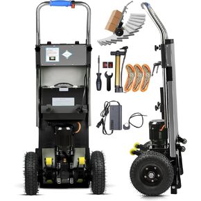 Electric Stair Climbing Dolly, 1250W Electric Stair Climbing Hand Truck, 900lbs Max Load Capacity, 3 Mode Folding Stair Climber Hand Trucks with Telescopic Handle for Moving Furniture (Black)