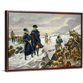 DIY Acrylic Painting Kits,Paint by Numbesr for Adults Beginner Kids,on Oil Canvas with Paints and Brushes, — George Washington and Marquis Lafayette at Valley Forge After Alonzo Chappel