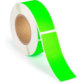 250pcs Neon Green Rectangle Sticker Label Roll, 1x3 Labels for Inventory, Color Code Labels, Organization Stickers, 250/roll