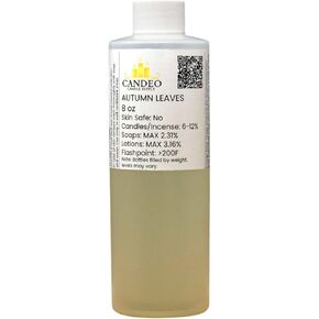 Autumn Leaves Fragrance Oil (8oz Bottle) | Candle Making, Soap Making, Room Sprays, Bath Bombs, Lotion, Car Fresheners, Wax Melts | Candeo Candle Supply | Phthalate Free & Prop 65 Compliant