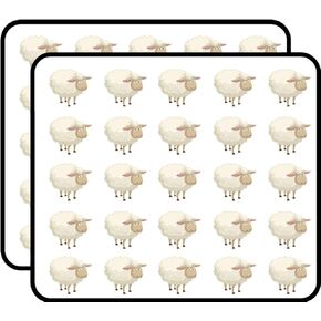 50 PCs Cute Simple Fluffy Lamb Sheep Cartoon 1" Stickers Decals Laptop Notebook Phone Waterproof Vinyl Trendy