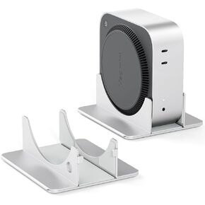 SNANSHI Mac mini M4 Stand - Upright Desk Holder,Vertical Design for Easy Access to Power Button/Space-Saving/Enhanced Heat Dissipation Compatible with Mac mini M4 / M4 Pro