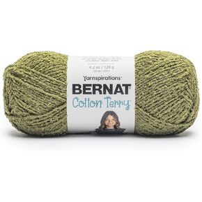Bernat Cotton Terry Wetlands Yarn - 3 Pack of 120 g / 4.2 oz - 47% Cotton 32% Acrylic 21% Nylon - #4 Worsted (Medium) - 209m /229Yards - for Knitting, Crochet and Amigurumi