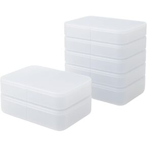 Premium Transparent Plastic Token Storage Box (10pcs) – Double Compartment Organizer for Board Game Tokens, Cards, and Small Accessories
