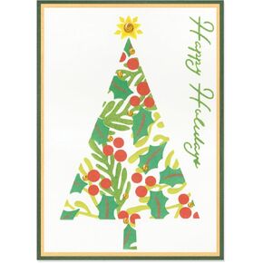 Sizzix A6 Layered Stencils Cosmopolitan Christmas, Happy Holidays by Stacey Park, Multicolor, One Size