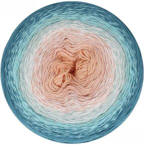 Scheepjes Cotton Whirl 1000m - 705 Soft Serve - Premium Cotton Yarn for Knitting and Crocheting - Blue Ecru Pink