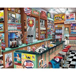 White Mountain Puzzles - Pepsi Soda Fountain - 1000 Piece Jigsaw Puzzle for Adults & Kids - Fun Family Activity - 24"x30"