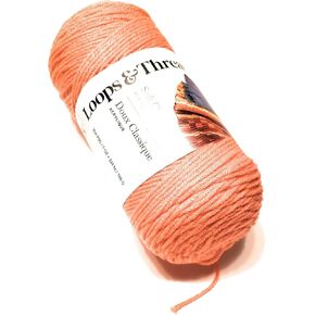 Soft Classic Yarn by Loops & Threads - 354 Yards - Coral