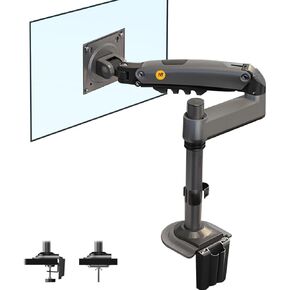 NB H100 Heavy Duty Desk Mount Arm with Gas Spring for LCD Screens 22-35 Inches
