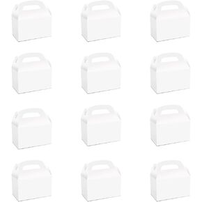 Namhcir 12Pack Party Treat Boxes, Favor Box Candy Boxes with Handles Birthday Gift Boxes Gable Box for Kids, Wedding, Anniversary, Christmas (Green)