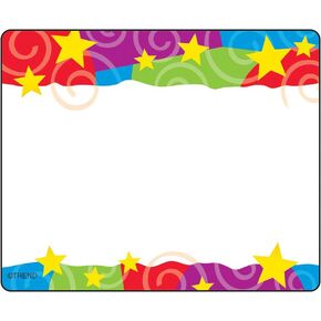TREND enterprises, Inc. Stars ‘n Swirls Terrific Labels, 36 ct