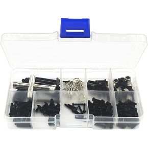 H16BM Phillips Cross Head Screws Box Kit for 1/16 MJX Hyper GO 16207 16208 16209 16210 Screw Kit for Hyper GO H16BM H16GT H16DR H16 Screw Wrench Set RC Car Upgrades Part