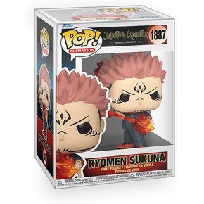 Pop Anime: Jujutsu Kaisen (JJK) - Ryomen Sukuna Fire Arrow Vinyl Figure Included with Box Protector Compatible for Funko