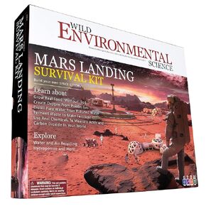 Mars Landing Survival Kit - Kids Plant Growing Terrarium Kit – Ages 8+ - Grow Food & Build an Earth-Like Environment on Mars - Seeds Included