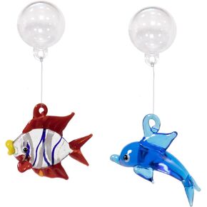 Aquarium Ornament, 2 Pcs Fish Tank Decorations Floating Decor Octopus with Floating Device,Cute Fish Tank Accessories for All Kinds of Simulated Underwater World