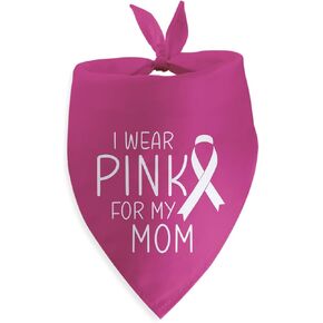 Fluff Cancer Dog Bandana Breast Cancer Survivor Breast Cancer Awareness Dog Bandana for Large Medium Small Dogs Photo Prop Pet Scarf Accessories Christmas Puppy Gifts