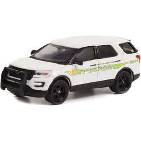 2017 Ford Police Interceptor Utility, White - Greenlight 43000C - 1/64 Scale Diecast Car