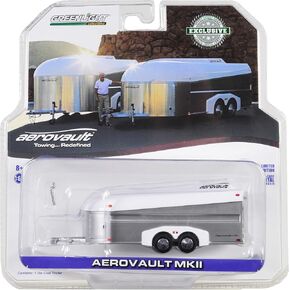 Aerovault MKII Trailer Silver with White Top Hobby Exclusive 1/64 Diecast Model by Greenlight 30008