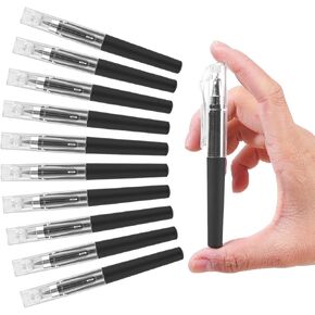 Mini Gel Pens, 10 PCS 0.5mm Black Ink Pocket Pen Bulk, Small Pocket Gel Pen Black Ink 4.16 Inch Short Smooth Writing Pens Quick Dry for Purse Office School Supplies Journaling Notebook Notepad