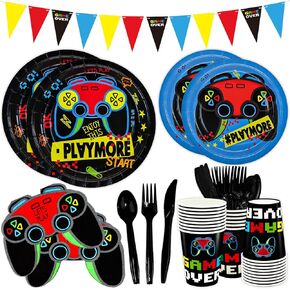 DYLIVeS 180 Pcs Music Party Supplies - Music Theme Birthday Party Decorations for Girls - Banner, Plates, Cups, Napkins, Cutlery (Serves 24)