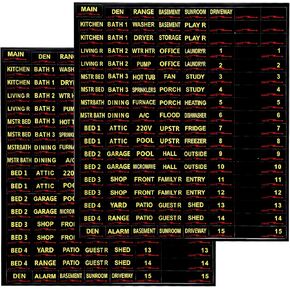 2 Sheets/258Pcs Circuit Breaker Labels, Self-Adhesive Electrical Panel Labels Waterproof Breaker Panel Labels Stickers Breaker Box Labels for Home Office Apartments and Electricians (Black)