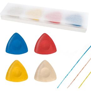 4 Tailors Chalk Smooth & Thick - Tailor's Fabric Sewing Chalk Washable 4 Colors Marking Pencils Pens Fabric Markers Quilting Supplies Notions Tools Tiza Para Costura Brightly Colored