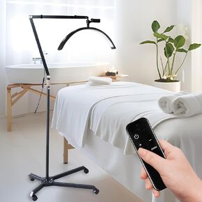 Half Moon Lamp for Lash Extension, LED Floor Light, Lighting for Beauty, Skincare, Lashes, Eyebrows, Lash Lamp for Eyelash Tech, Filming Content Creation,