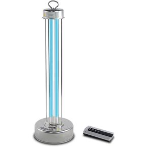 Room Surface Light, 99.9% Efficient 100W 10,000hr Bulb, Three-Step Timing Remote Control Tabletop Lamp for Room, Office, Hotel, School Use