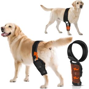 Dog Knee Joint Metal Sheet Support Brace Muscle Rehabilitation Limiting Joint Stabilize Bending, Relieve ACL/CCL Pain, Hip Dysplasia, Post-Surgery Recovery, Arthritis Osteoarthritis, L Size