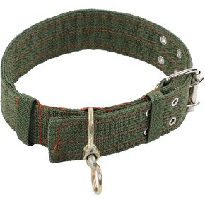 Sheep Collar, Non-slip Adjustable Turn Buckle Collar Farm Animal Tie Collar for Cow Goat Sheep Nylon Neck Strap Cow Collar(L)
