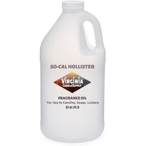 So Cal Hollister Type Fragrance Oil (Our Version of The Brand Name) (64 oz Jug) for Candle Making, Soap Making, Tart Making, Room Sprays, Lotions, Car Fresheners, Slime, Bath Bombs, Warmers…
