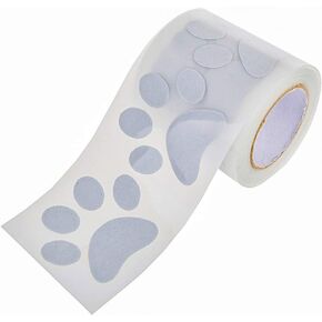 Iron On Silver Reflective Heat Transfer Vinyl HTV DIY Tape for Clothing Dog Paw 5cm x 3meter (2" x 10')
