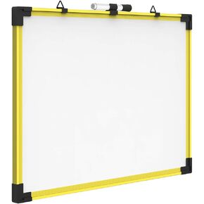Quartet Dry Erase Whiteboard, Magnetic White Board, 6' x 4', Aluminum Frame, Industrial Yellow (724127)