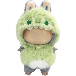 Clothes for Labubu, 17cm Doll Clothing Outfit Accessories for LABUBU, No Doll Included (Green)