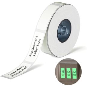NIIMBOT Thermal Transfer Labels 0.52''x1.38'', for B18/N1 Label Maker, Long Storage Time, for Office Home Small Businesses Switch Labeling, Luminous Sticker(13mmx35mm)