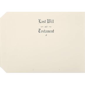 Exhibitindexes® Will Cover #2303 Letter Size