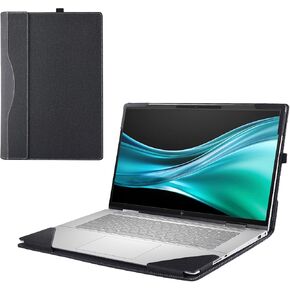 Laptop Cover for HP EliteBook 840 G11&for HP EliteBook 845 G11 14inch, 2-in-1 Detachable PU Leather Notebook Sleeve (Black)