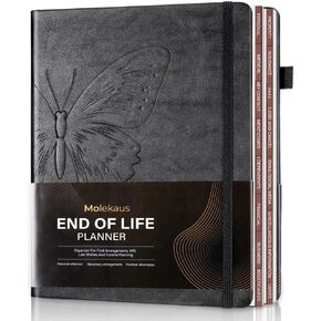 End of Life Planner, Wish List - Guided Final Arrangements When I'm Gone Workbook for Beneficiary, Last Wishes Preparation & Funeral Planning With Pockets for Documents,7x10"