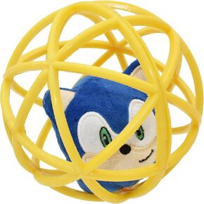 multipet Sonic Cage Ball with Bell Cat Toy