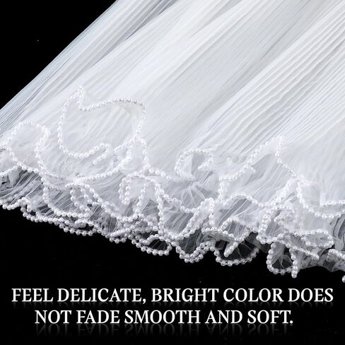 2Pcs 4.37 Yards White Flower Wrapping Mesh Paper Pearl Edge Bouquet Packaging Wrinkled Translucent Floral Wrapping Mesh Paper for Flower Bouquet DIY Crafts Decorations in Saudi Arabia