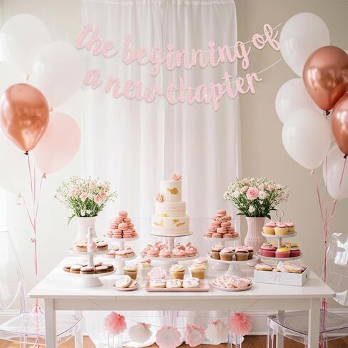 Beishida بداية لافتة الفصل الجديدة ، وداع Book تحت عنوان الحفلات Houswarming ، تهنئة الزخارف ، Going Party Garland ، علامة التخرج 2025 لافتة ، لوازم التقاعد ، الوردي الفاتح in Kuwait