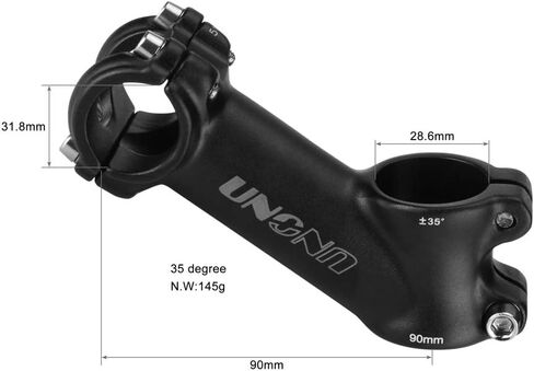BESNIN MTB stem 35 Degree Bike Stem, 31.8mm 70mm MTB Stem Mountain Bike Handlebar Stem for Bicycle, Road Bike, MTB, BMX, Cycling (31.8 * 70mm) in Kuwait