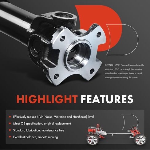 A-Premium Front Complete Drive Shaft Prop Shaft Driveshaft Assembly Compatible with Toyota 4Runner/Pickup 1988-1995, T100 1993-1994, 4WD, Replace# 3714035050 in Kuwait