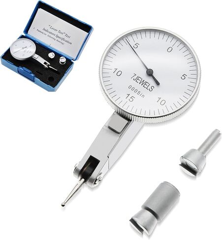 Dial Test Indicator 7 Jewels Dial Indicator Gauge Range 0.03’’Graduation 0.0005’’ 0-15-0 Scale in Kuwait
