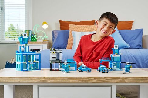 MAX Adventure Police Headquarters Playset (822 Pieces) Building Bricks Toys for Kids 5+ Create Vehicles and More UNbox Discover in Saudi Arabia