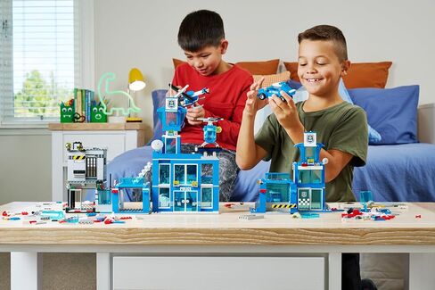 MAX Adventure Police Headquarters Playset (822 Pieces) Building Bricks Toys for Kids 5+ Create Vehicles and More UNbox Discover in Saudi Arabia