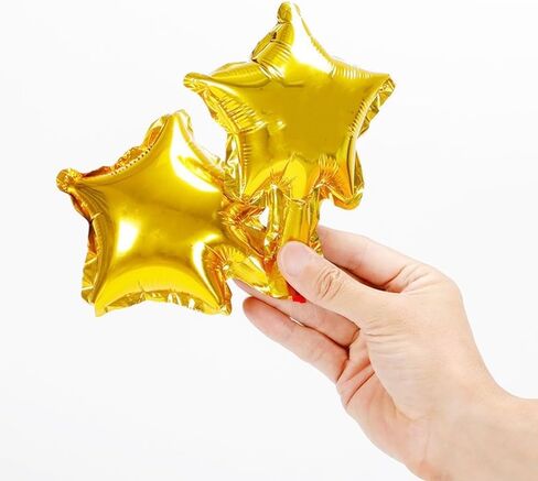 5 Inch Green Star Shape Small Mylar Balloons Mini Foil Balloon for Birthday Baby Shower Christmas Party Decoration (Green Star, 50pcs) in Kuwait