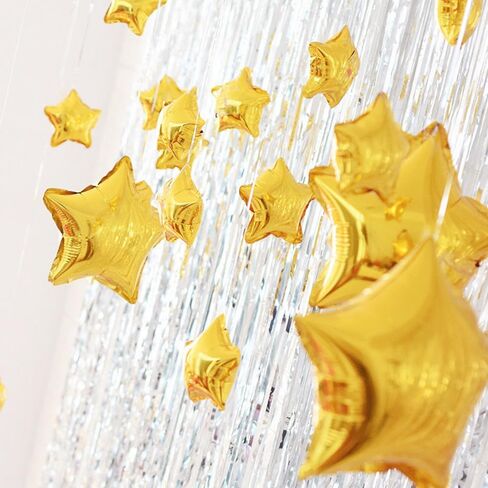 5 Inch Green Star Shape Small Mylar Balloons Mini Foil Balloon for Birthday Baby Shower Christmas Party Decoration (Green Star, 50pcs) in Kuwait